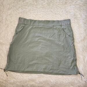 Columbia Women's Anytime Casual Skort UPF 50 Omni-Shield Green/Gray Size XL